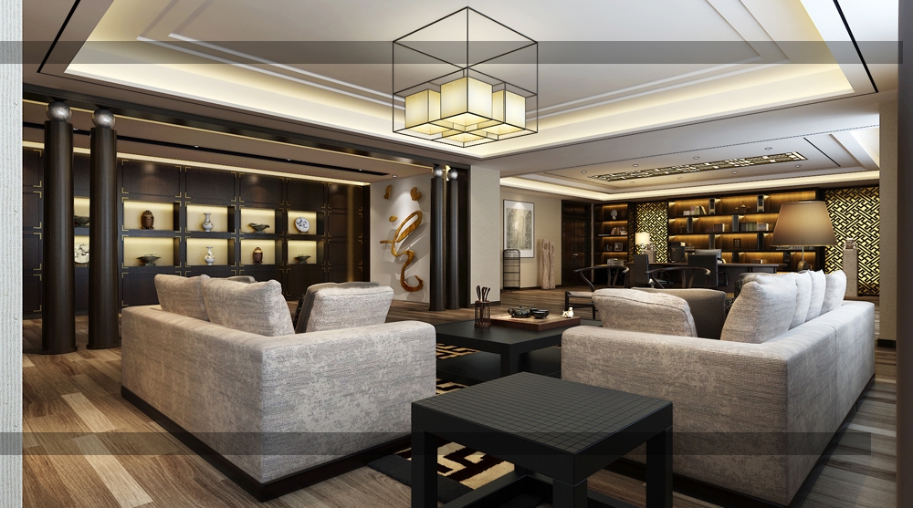 董事長辦公室裝修設計,相對封閉