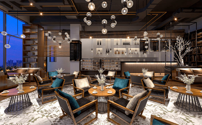 企業孵化休息區效果圖